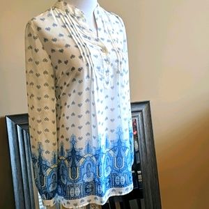 Reduced** Blu Pepper sheer blouse